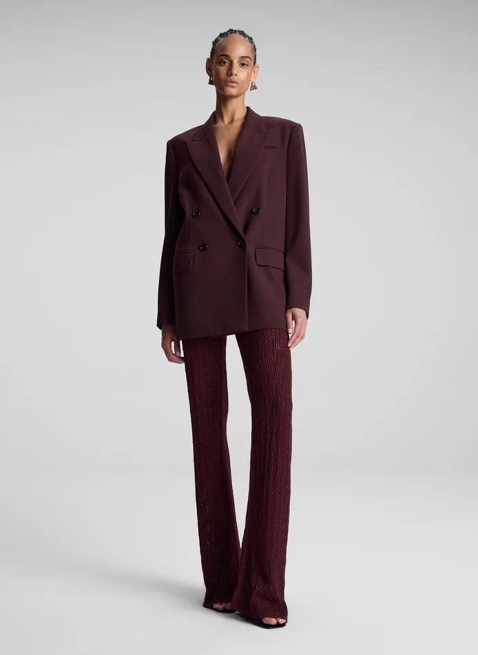 Women Calla Oversized Tailored Jacket Chocolate Plum ALC Jackets and Coats