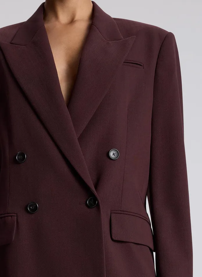 Women Calla Oversized Tailored Jacket Chocolate Plum ALC Jackets and Coats