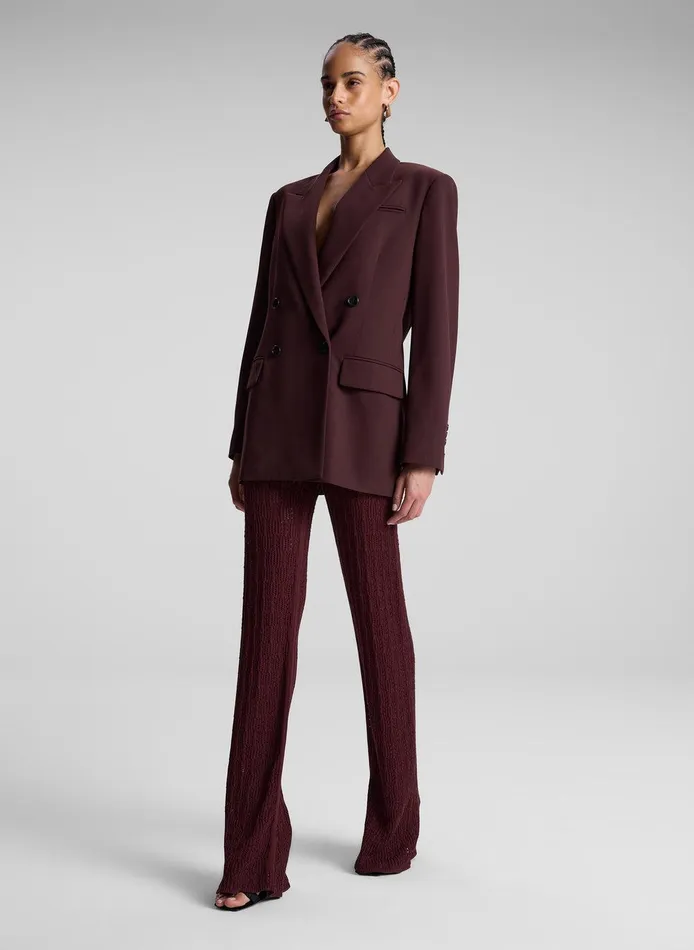 Women Calla Oversized Tailored Jacket Chocolate Plum ALC Jackets and Coats