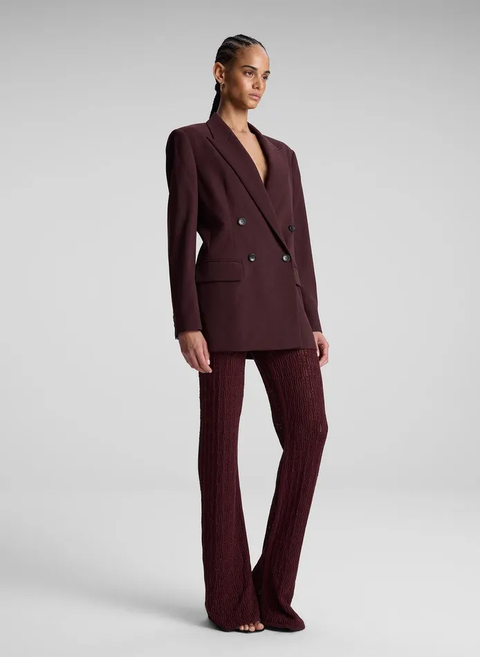 Women Calla Oversized Tailored Jacket Chocolate Plum ALC Jackets and Coats