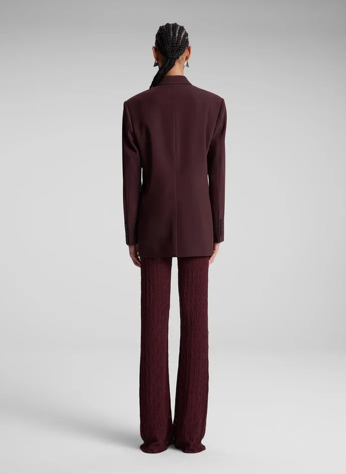 Women Calla Oversized Tailored Jacket Chocolate Plum ALC Jackets and Coats