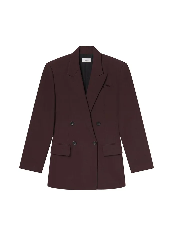 Women Calla Oversized Tailored Jacket Chocolate Plum ALC Jackets and Coats