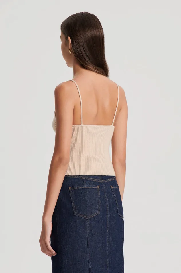 Women CASHMERE CAMISOLE OAT Tops Scanlan Theodore Women CASHMERE CAMISOLE OAT Tops Scanlan Theodore