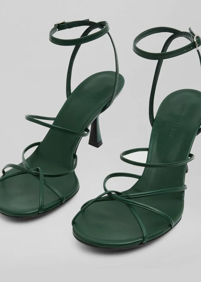 Women Christopher Esber Blaze Heels 8211 Evergreen The Frankie Shop