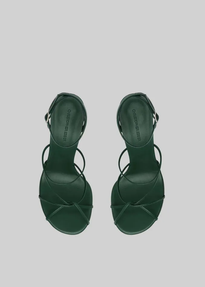 Women Christopher Esber Blaze Heels 8211 Evergreen The Frankie Shop