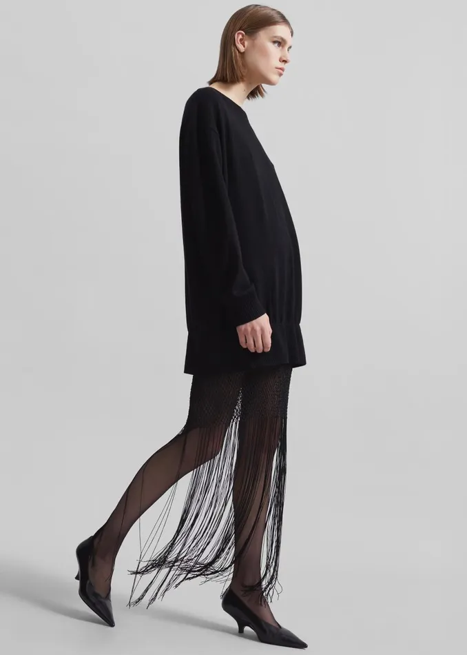 Women Christopher Esber Macrame Monument Dress 8211 Black The Frankie Shop Dresses