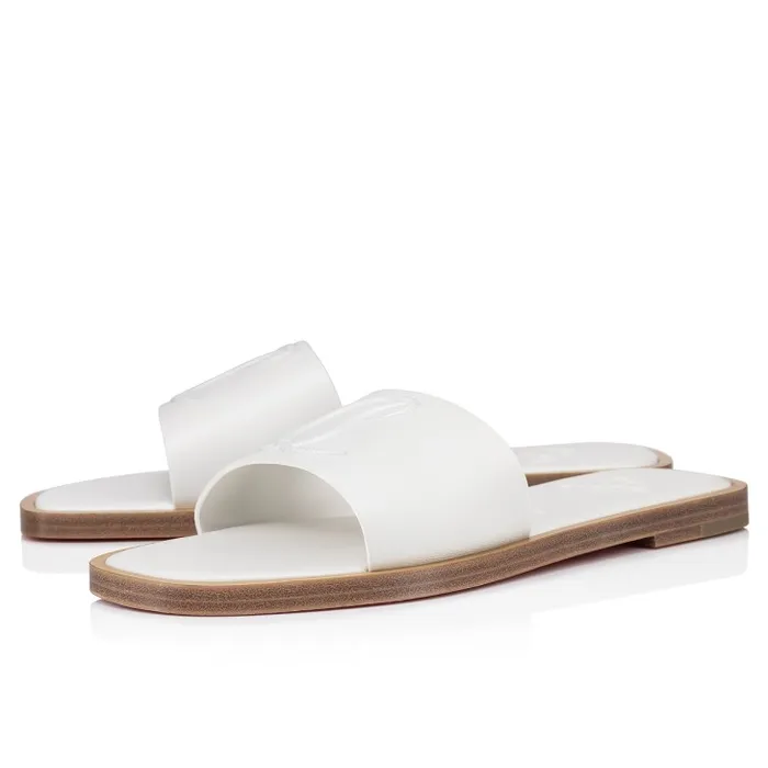 Women CL Mule Mules 8211 Nappa Leather 8211 Bianco Christian Louboutin Mules