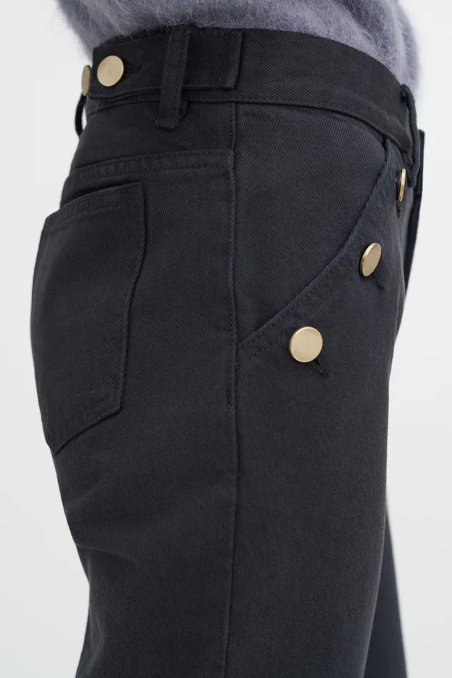 Women Classic Straight Jeans Black Filippa K Jeans