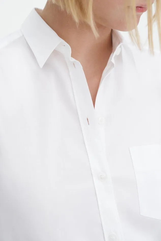 Women Classic Stretch Shirt White Filippa K Shirts and Blouses