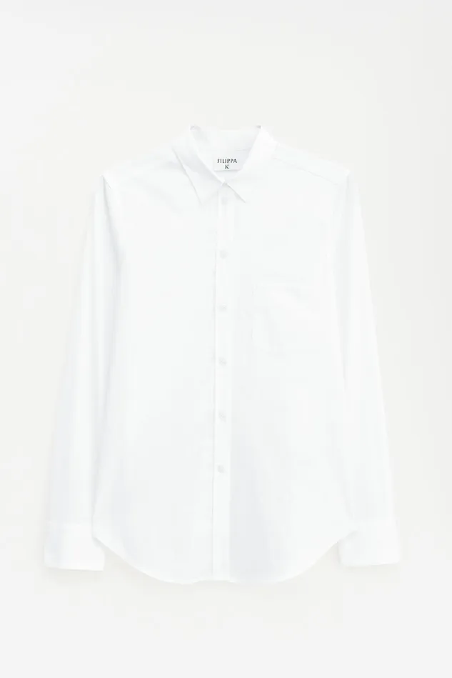 Women Classic Stretch Shirt White Filippa K Shirts and Blouses