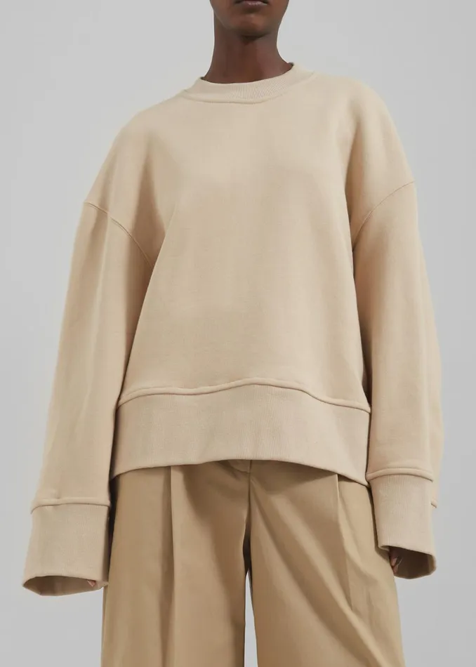Women Clea Sweatshirt 8211 Beige The Frankie Shop Tops