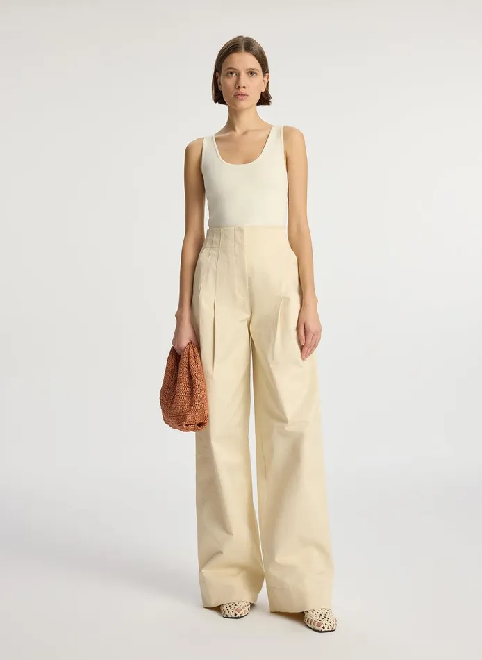 Women Cleo Compact Knit Top Bone ALC Tops