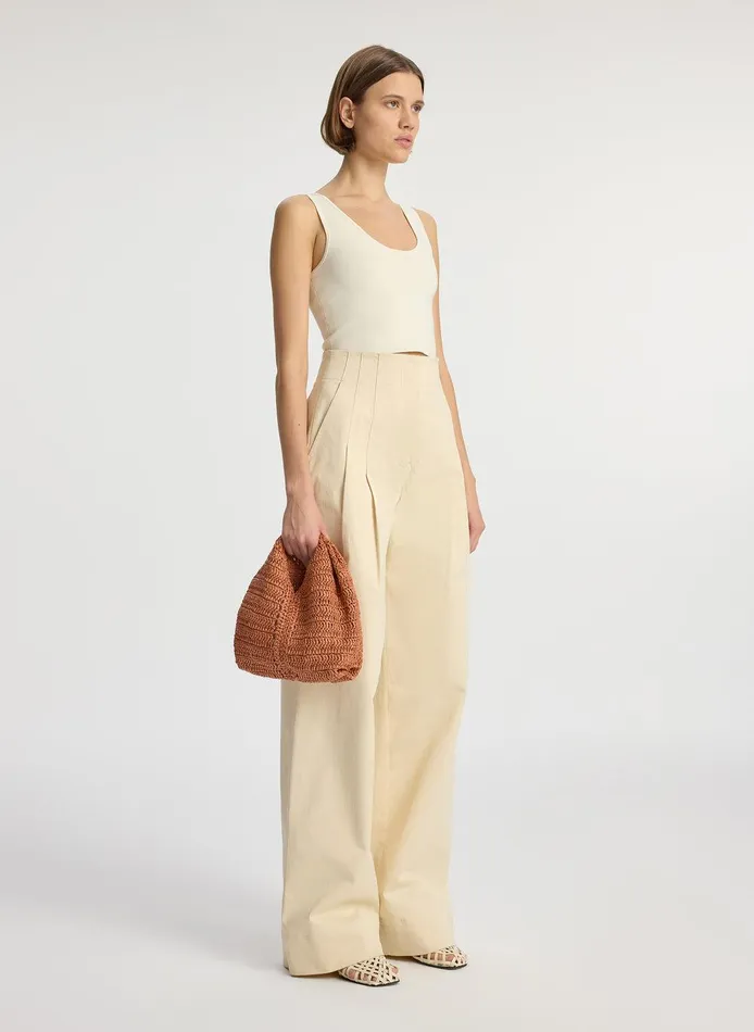 Women Cleo Compact Knit Top Bone ALC Tops