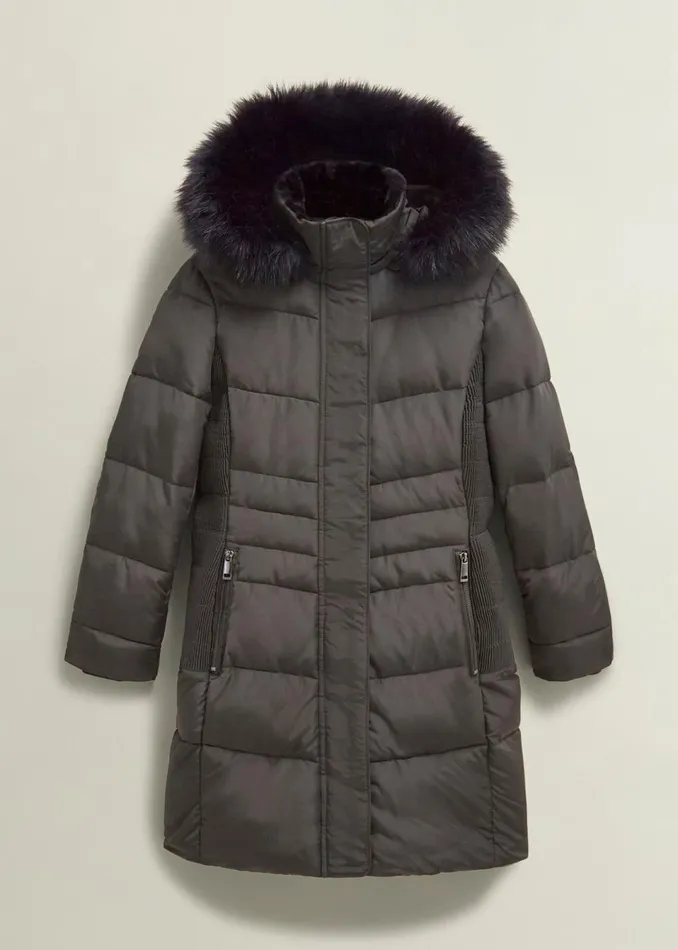 Women Coats and Jackets Hobbs Jaymie Puffer Charcoal