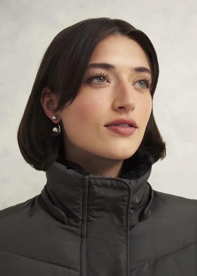 Women Coats and Jackets Hobbs Jaymie Puffer Charcoal