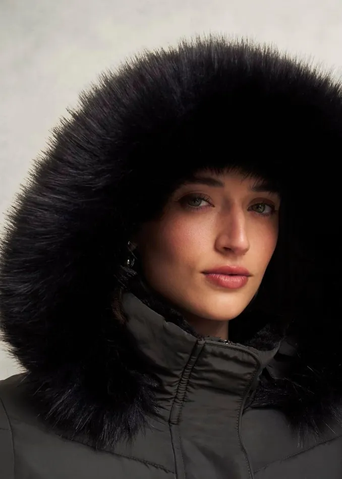 Women Coats and Jackets Hobbs Jaymie Puffer Charcoal