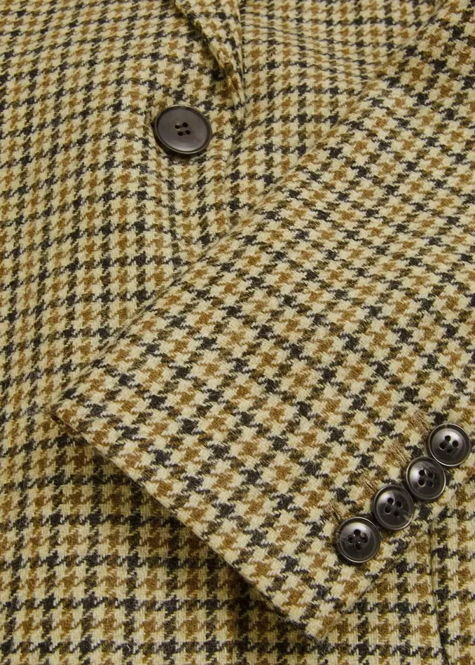 Women Coats and Jackets Hobbs Lilla Wool Jacket Brown Multi