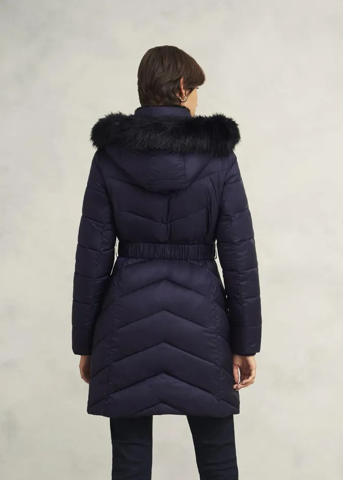 Women Coats and Jackets Hobbs Petite Alis Puffer Navy