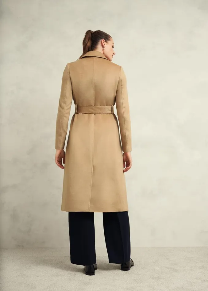 Women Coats and Jackets Hobbs Petite Livia Wool Coat Hobbs Camel