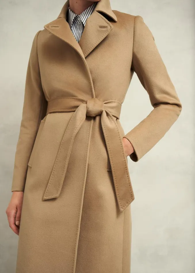 Women Coats and Jackets Hobbs Petite Livia Wool Coat Hobbs Camel