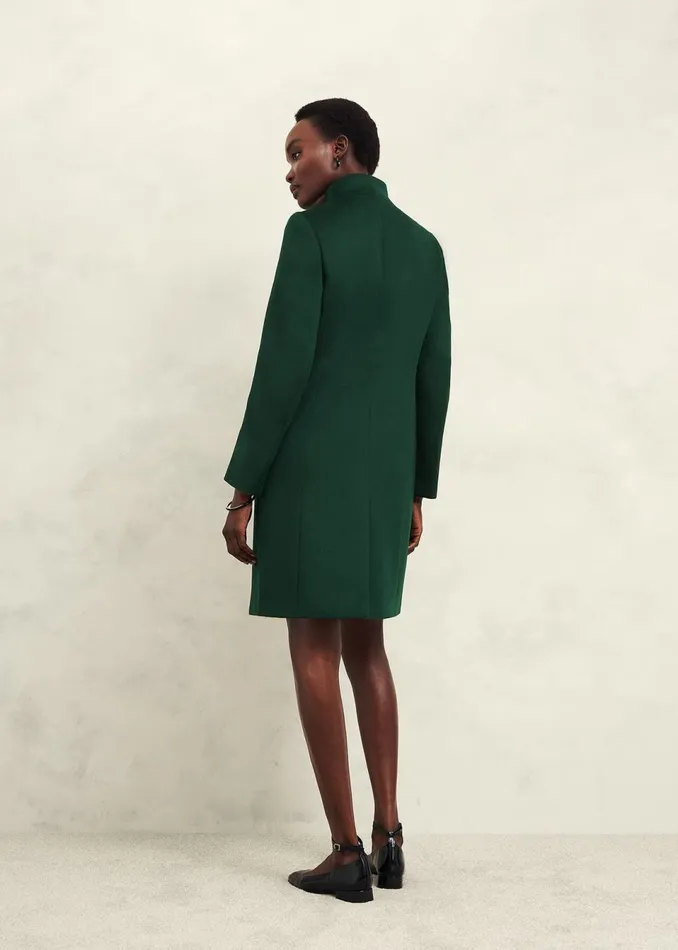 Women Coats and Jackets Hobbs Petite Marissa Wool Coat Bay Green