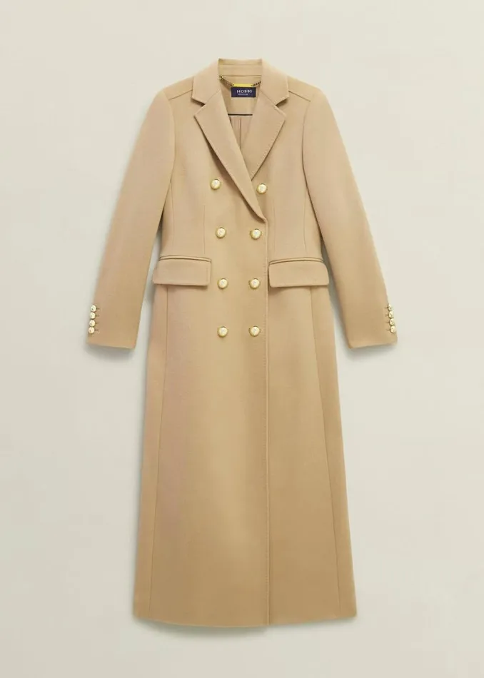 Women Coats and Jackets Hobbs Richmond Wool Maxi Coat Camel
