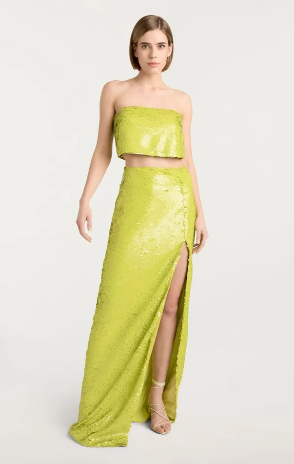 Women Cocktail and Evening Cinq Sept Jupiter Top Fresh Lime