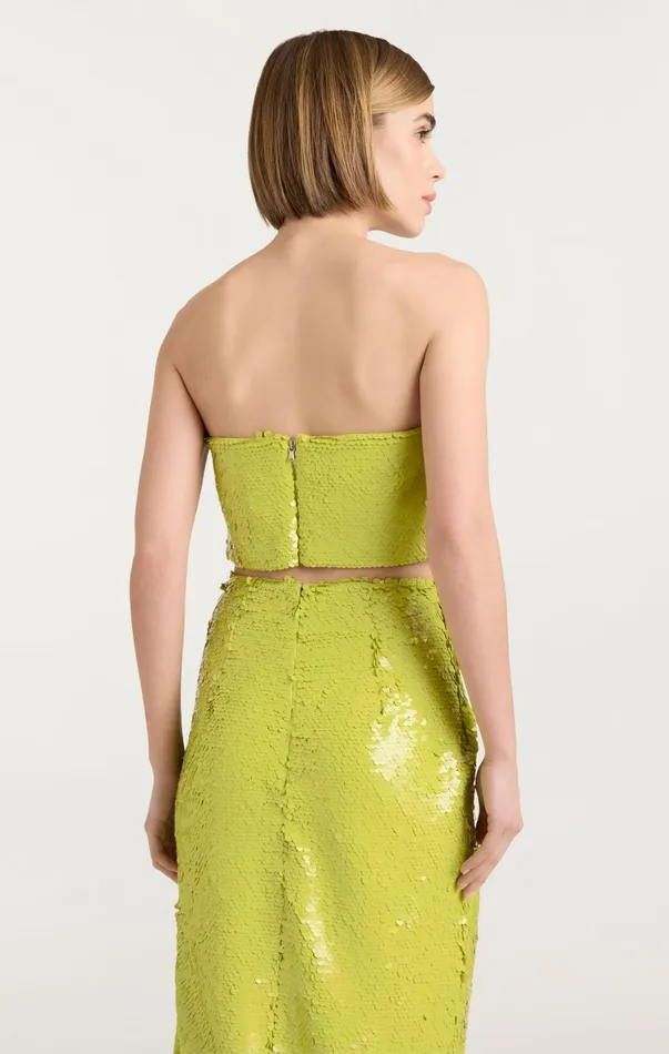 Women Cocktail and Evening Cinq Sept Jupiter Top Fresh Lime