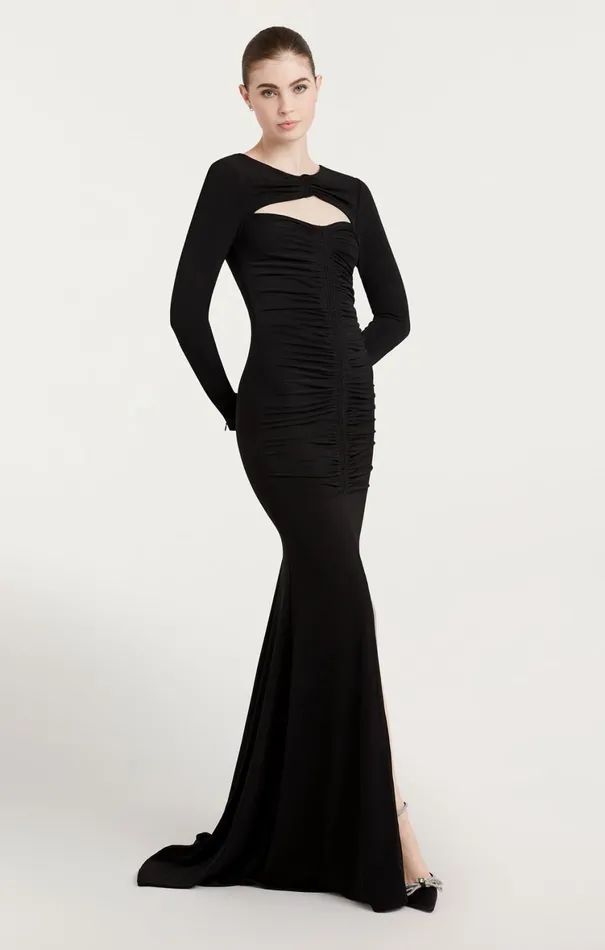 Women Cocktail and Evening Cinq Sept Perri Gown Black