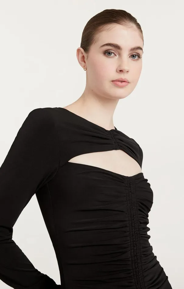 Women Cocktail and Evening Cinq Sept Perri Gown Black