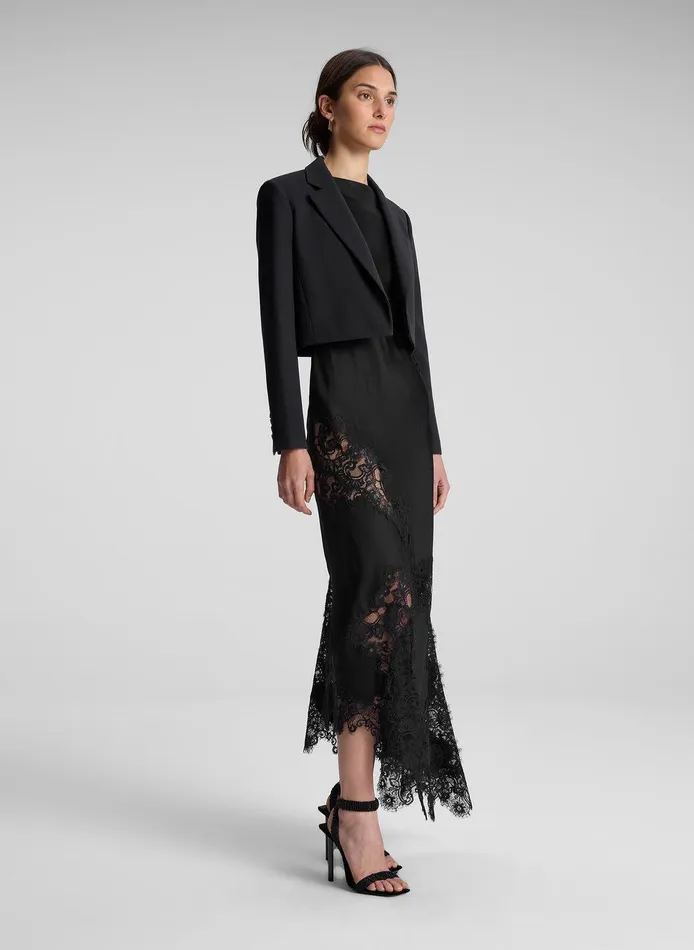 Women Cole Cropped Jacket Black ALC Jackets and Coats
