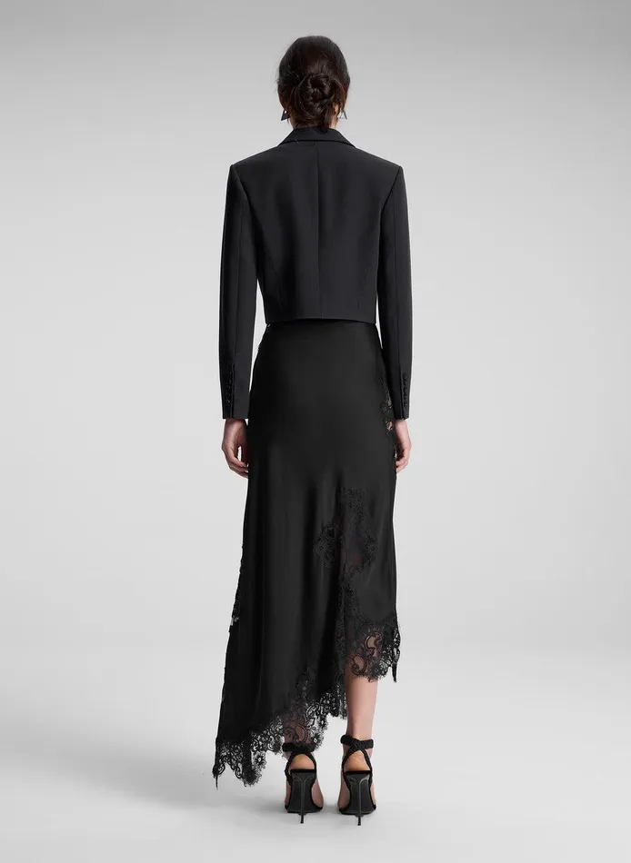Women Cole Cropped Jacket Black ALC Jackets and Coats