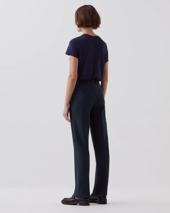 Women Colette 8211 Slim Fit Straight Trousers Blueberry Comptoir Des Cotonniers Trousers Women Colette 8211 Slim Fit Straight Trousers Blueberry Comptoir Des Cotonniers Trousers