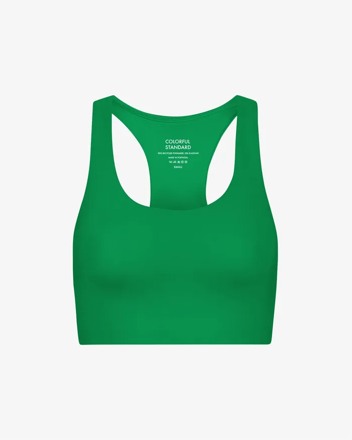 Women Colorfulstandard Active Cropped Bra 8211 Kelly Green Sports Bras