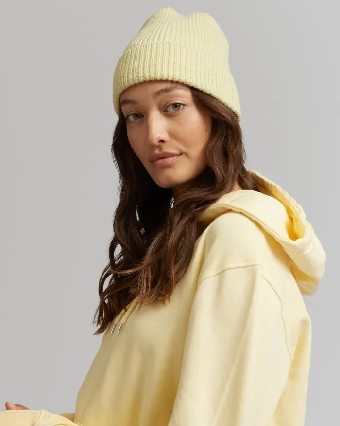 Women Colorfulstandard Merino Wool Beanie 8211 Soft Yellow Beanies