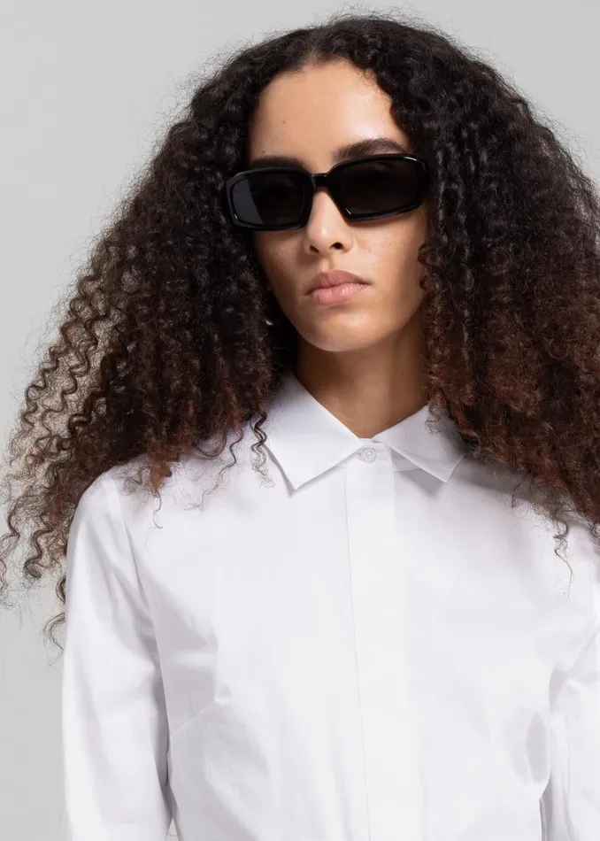 Women Coperni Shirt Bodysuit 8211 White The Frankie Shop Tops