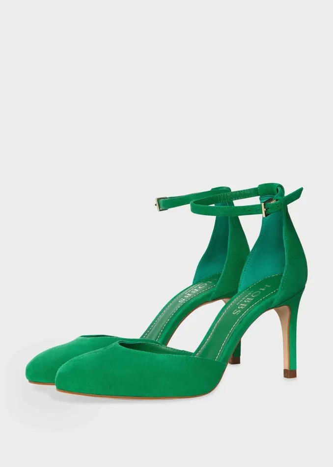 Women Court Shoes Hobbs Elliya Suede Court Shoes Cilantro Green