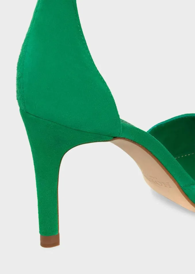 Women Court Shoes Hobbs Elliya Suede Court Shoes Cilantro Green