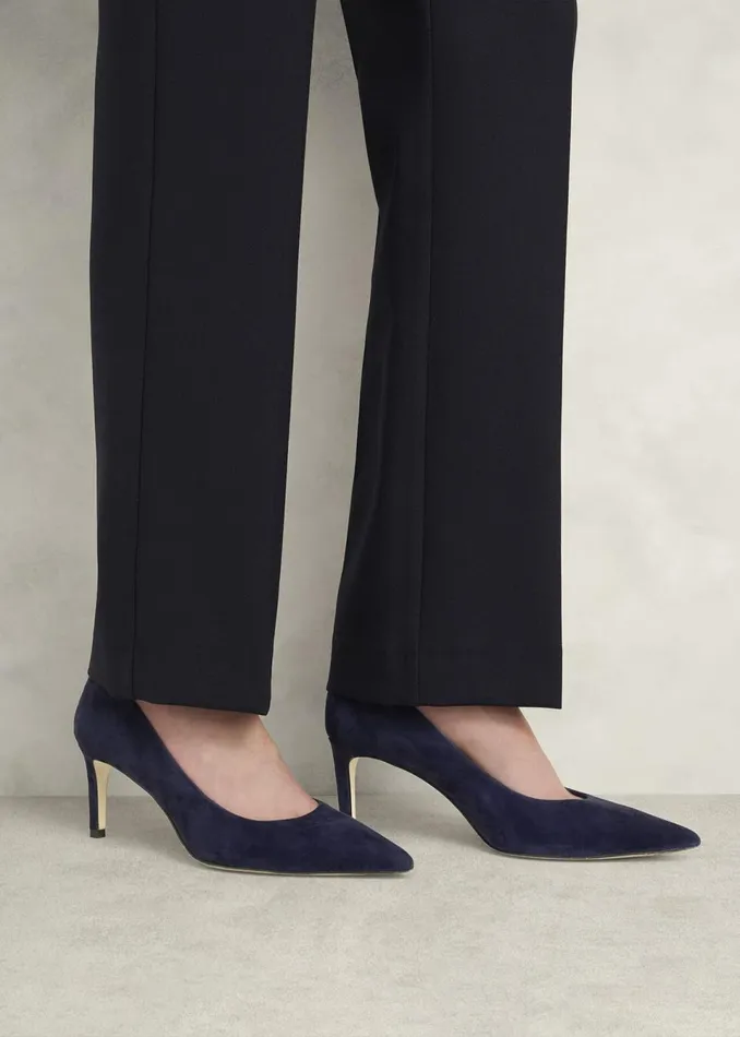 Women Court Shoes Hobbs Leila Suede Court Shoes Midnight