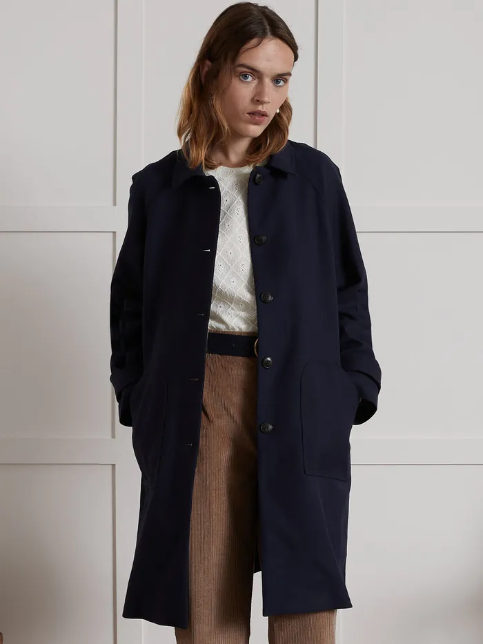 Women Cyrillus Clothing DoubleSided Fabric Car Coat Encre