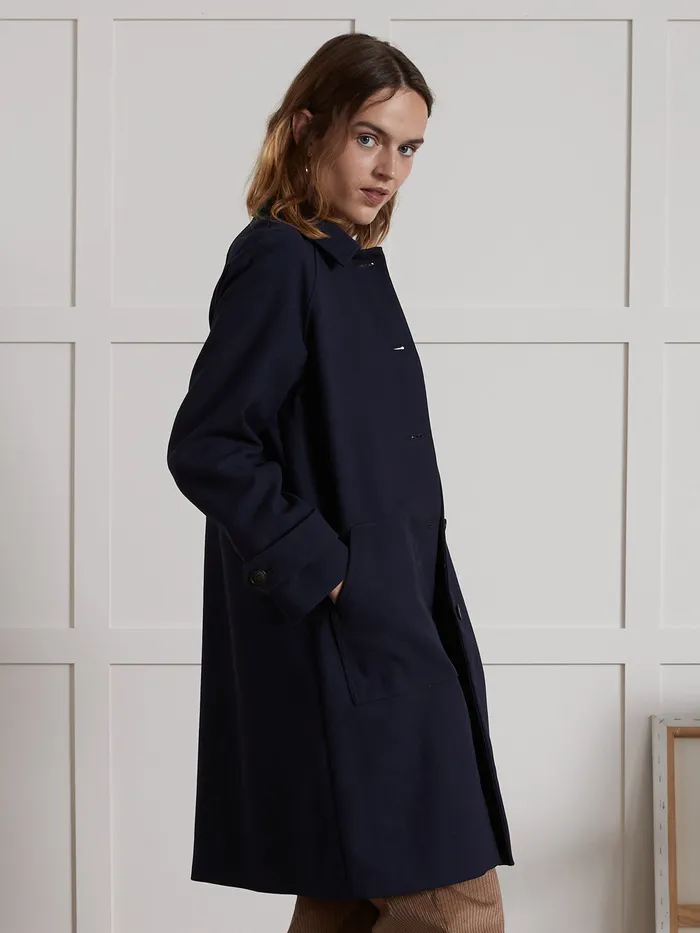 Women Cyrillus Clothing DoubleSided Fabric Car Coat Encre