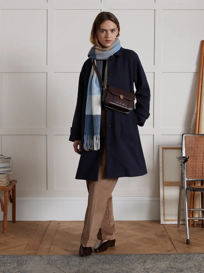 Women Cyrillus Clothing DoubleSided Fabric Car Coat Encre