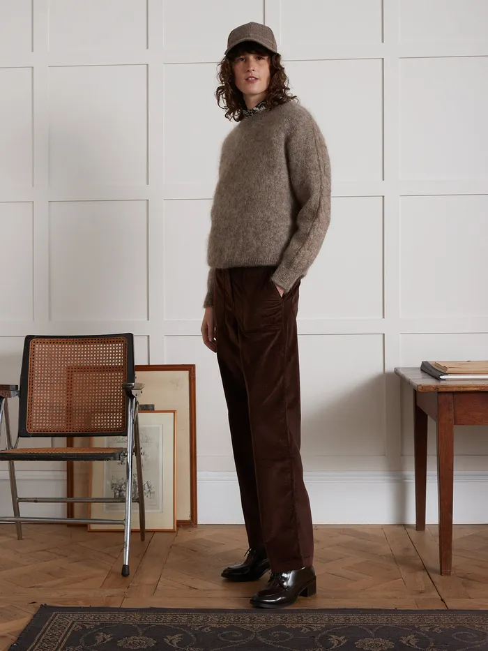 Women Cyrillus Clothing Leonie Corduroy Cargo Trousers Chocolat