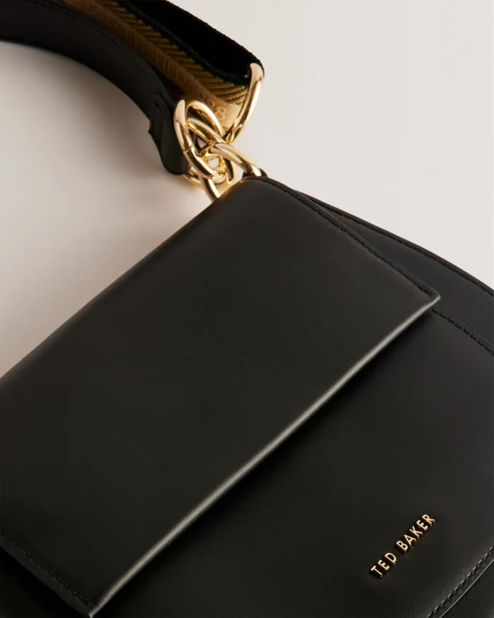 Women DARCELL 8211 Branded Webbing Satchel Cross Body Bag Jetblack Ted Baker Crossbody Bags
