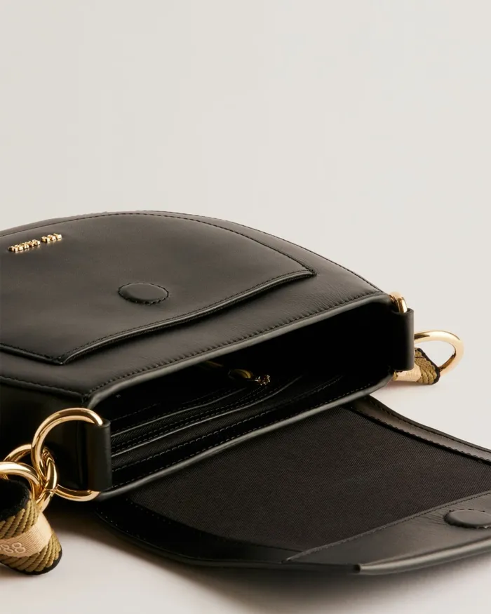 Women DARCELL 8211 Branded Webbing Satchel Cross Body Bag Jetblack Ted Baker Crossbody Bags