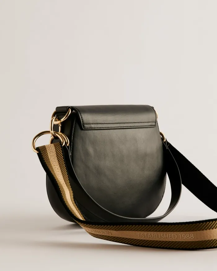 Women DARCELL 8211 Branded Webbing Satchel Cross Body Bag Jetblack Ted Baker Crossbody Bags