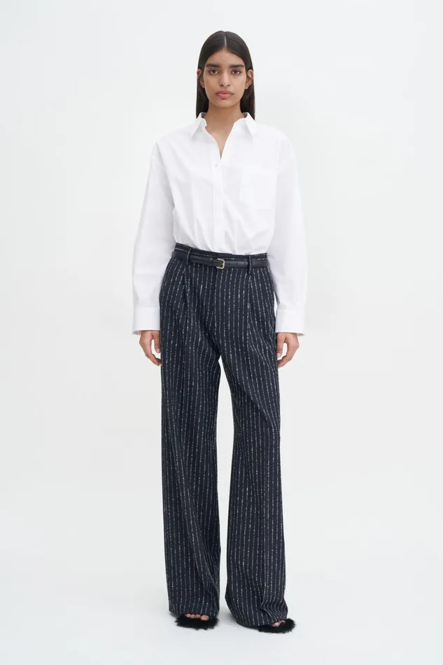 Women Darcey Pinstripe Trousers Black Pinstripe Filippa K Trousers