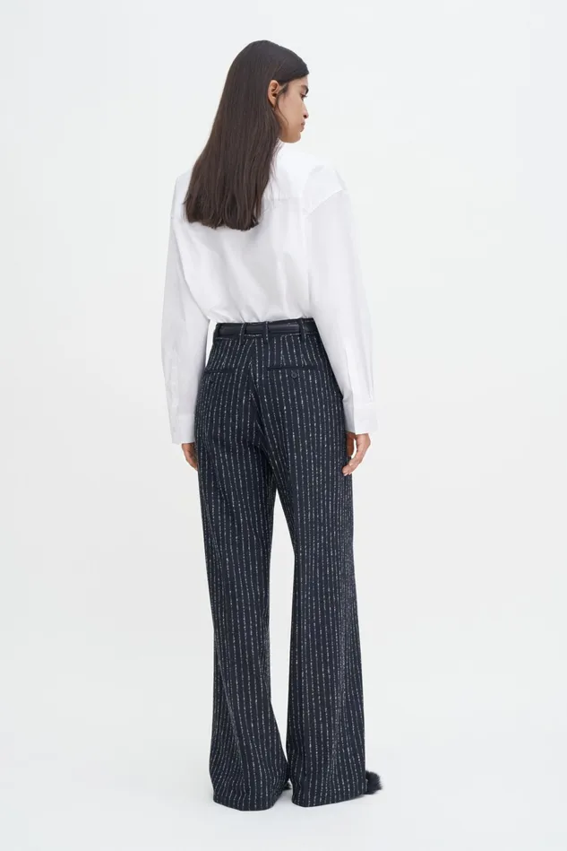 Women Darcey Pinstripe Trousers Black Pinstripe Filippa K Trousers