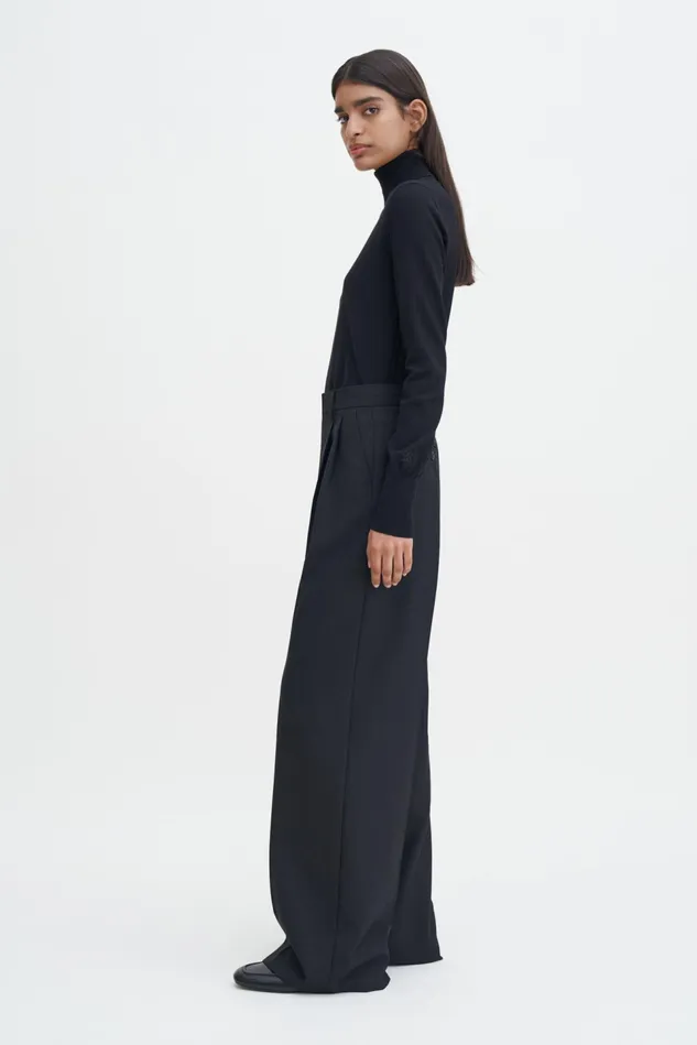 Women Darcey Wool Trousers Black Filippa K Trousers