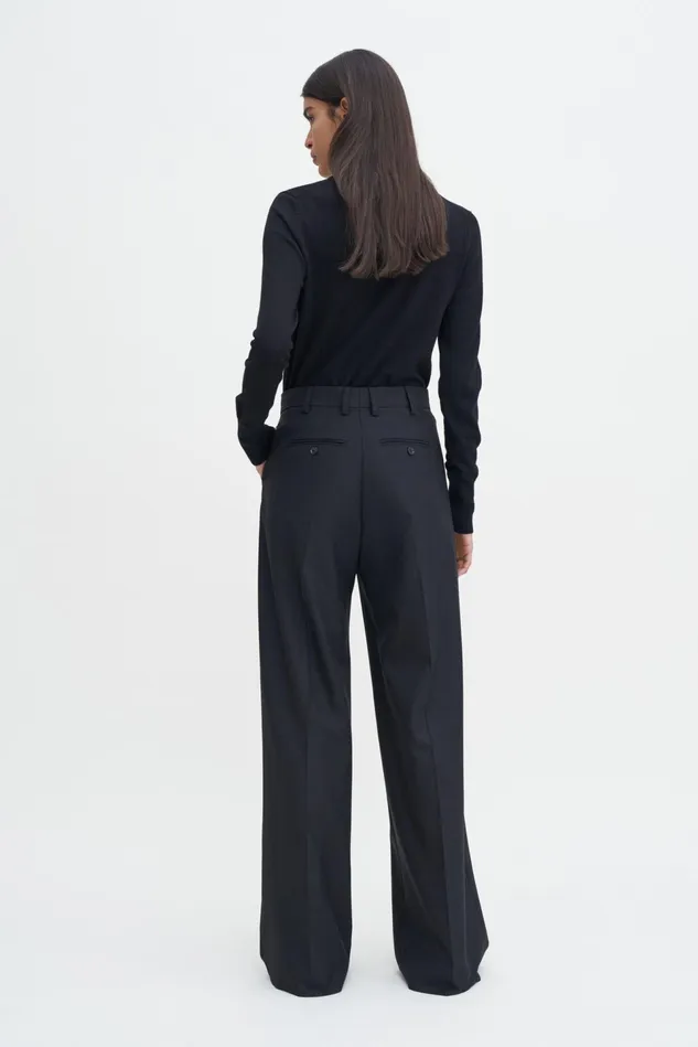 Women Darcey Wool Trousers Black Filippa K Trousers